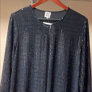 Anne Klein Sequin Duster